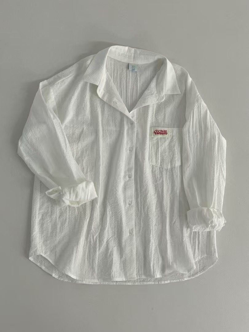 UNUSUALMARKET韓國直郵㊣女裝新品推薦休閑25春夏襯衫蕾絲衫UNUM-UNUSUAL MARKET襯衫/蕾絲衫