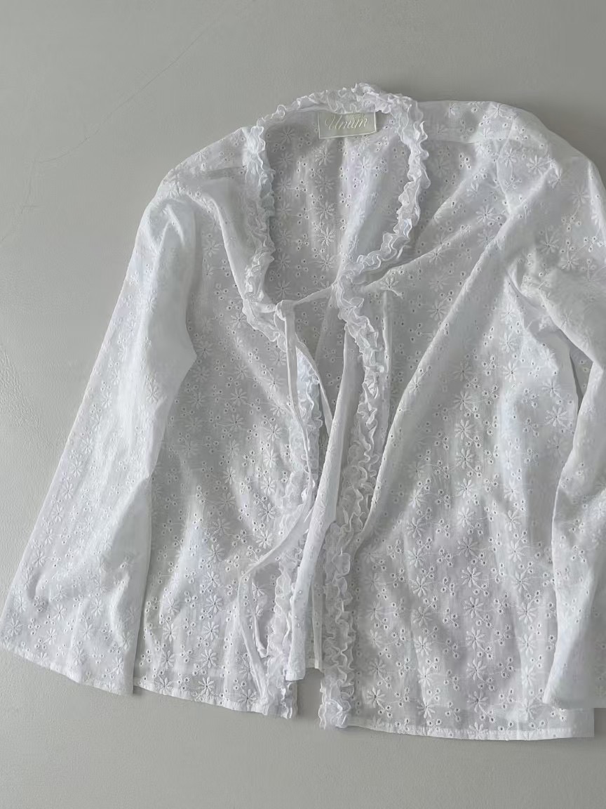 UNUSUALMARKET韓國直郵㊣東大門實拍女裝新品人氣襯衫蕾絲衫UNUM-UNUSUAL MARKET襯衫/蕾絲衫