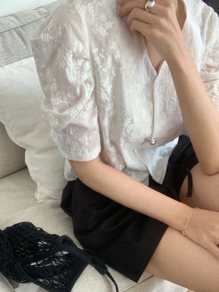 DOIT韓國直郵㊣東大門實拍女裝新品休閑熱賣時尚襯衫蕾絲衫DOIT襯衫/蕾絲衫