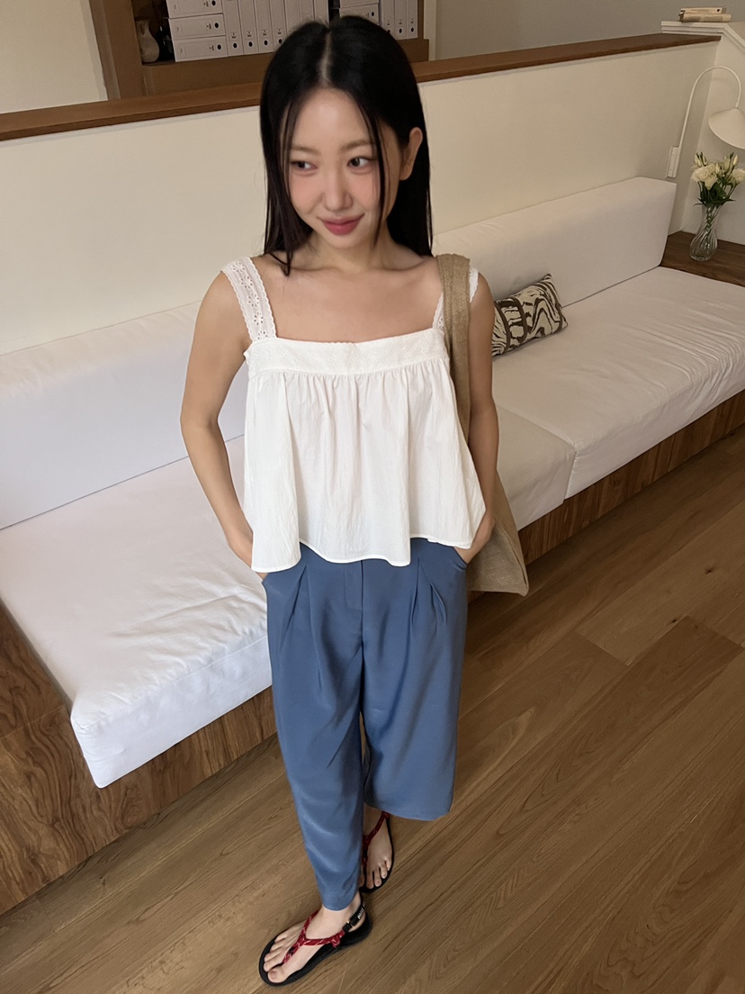 DOUZE韓國代購女裝新款時尚熱賣職業休閑人氣推薦25春夏吊帶背心DOUZE吊帶/背心