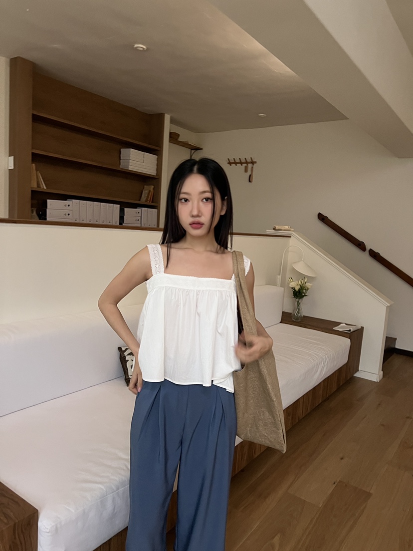 DOUZE韓國代購女裝新款時尚熱賣職業休閑人氣推薦25春夏吊帶背心DOUZE吊帶/背心