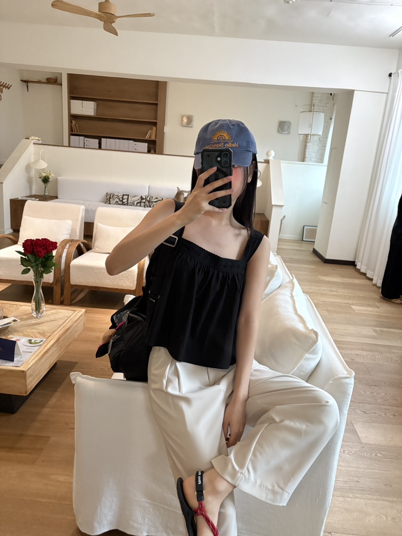 DOUZE韓國代購女裝新款時尚熱賣職業休閑人氣推薦25春夏吊帶背心DOUZE吊帶/背心