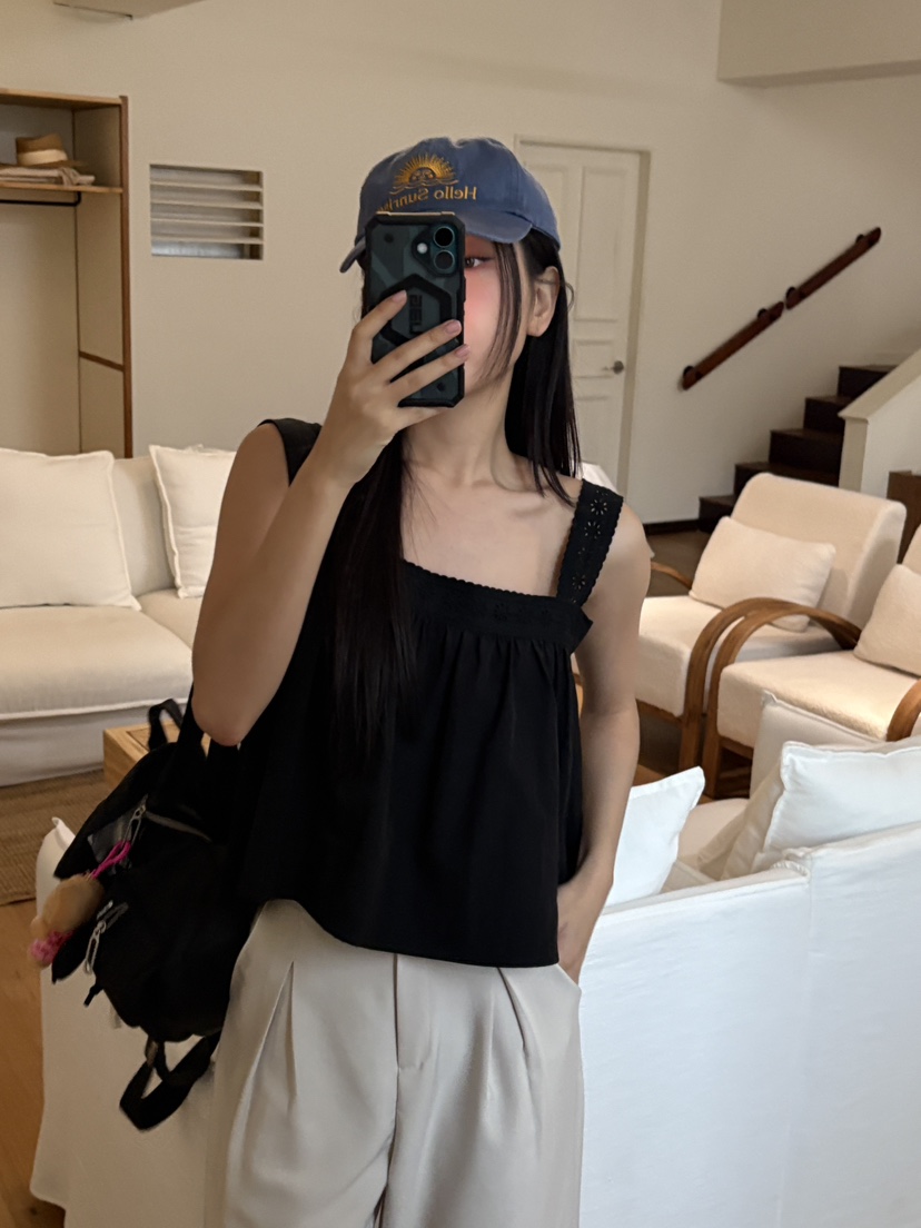 DOUZE韓國代購女裝新款時尚熱賣職業休閑人氣推薦25春夏吊帶背心DOUZE吊帶/背心