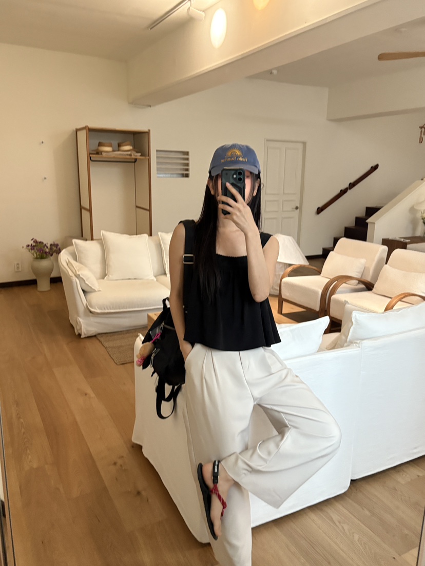DOUZE韓國代購女裝新款時尚熱賣職業休閑人氣推薦25春夏吊帶背心DOUZE吊帶/背心