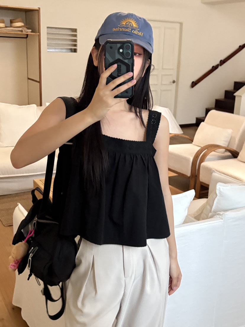 DOUZE韓國代購女裝新款時尚熱賣職業休閑人氣推薦25春夏吊帶背心DOUZE吊帶/背心圖色2