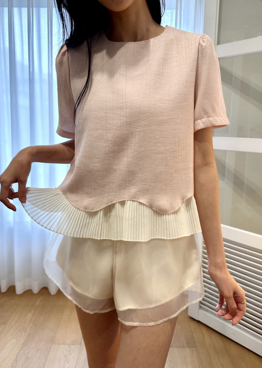 CLASSY-O韓國代購女裝新品25春夏推薦熱賣休閑襯衫蕾絲衫雙層CLASSY-O襯衫/蕾絲衫