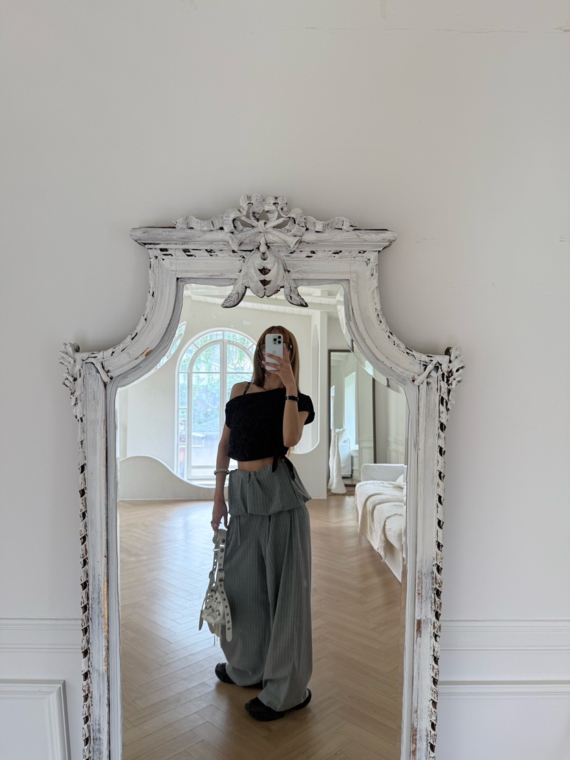 ZEROZERO東大門代購女士新款職業休閑推薦25春夏時尚休閑褲ZEROZERO休閑褲圖色1