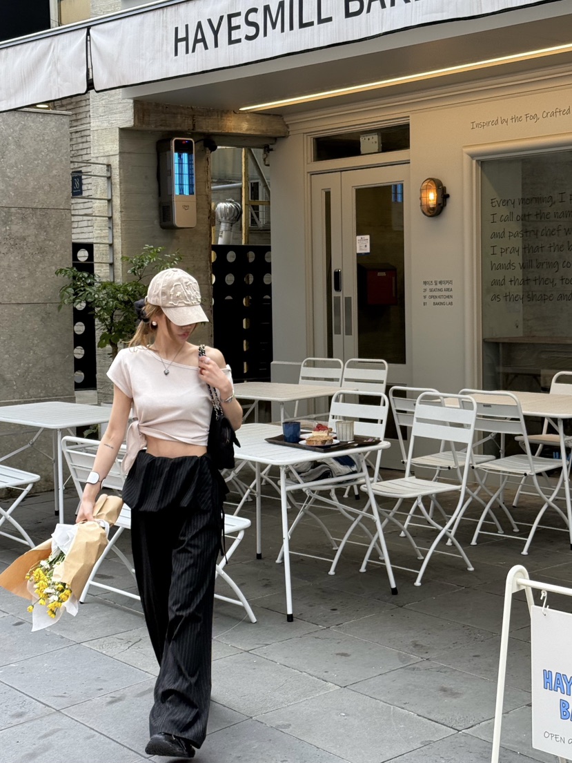 ZEROZERO東大門代購女士新款職業休閑推薦25春夏時尚休閑褲ZEROZERO休閑褲圖色2