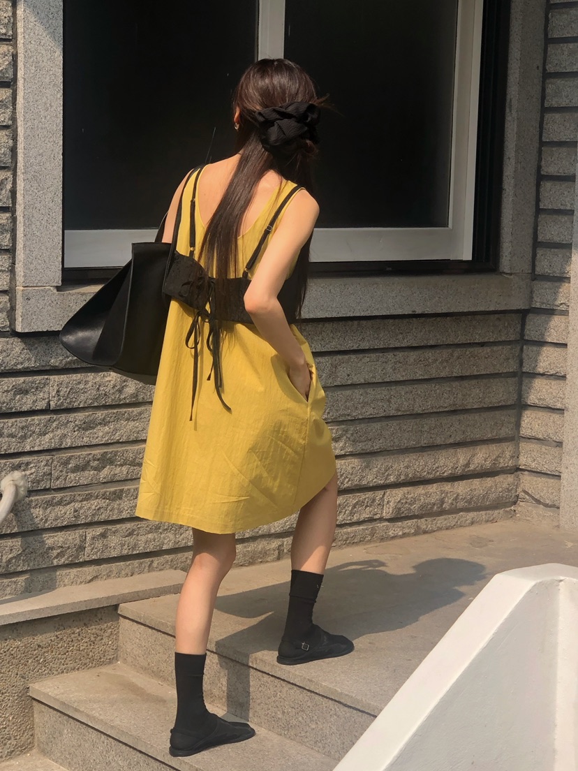 ONDO-P韓國代購女士新款休閑25春夏真品時尚職業推薦連衣裙ONDO-P連衣裙