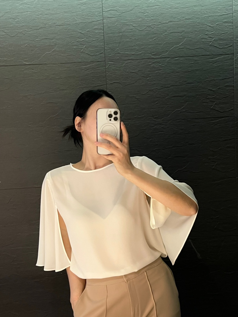VERNI東大門實拍女士新品休閑25春夏人氣時尚襯衫蕾絲衫斗篷VERNI襯衫/蕾絲衫
