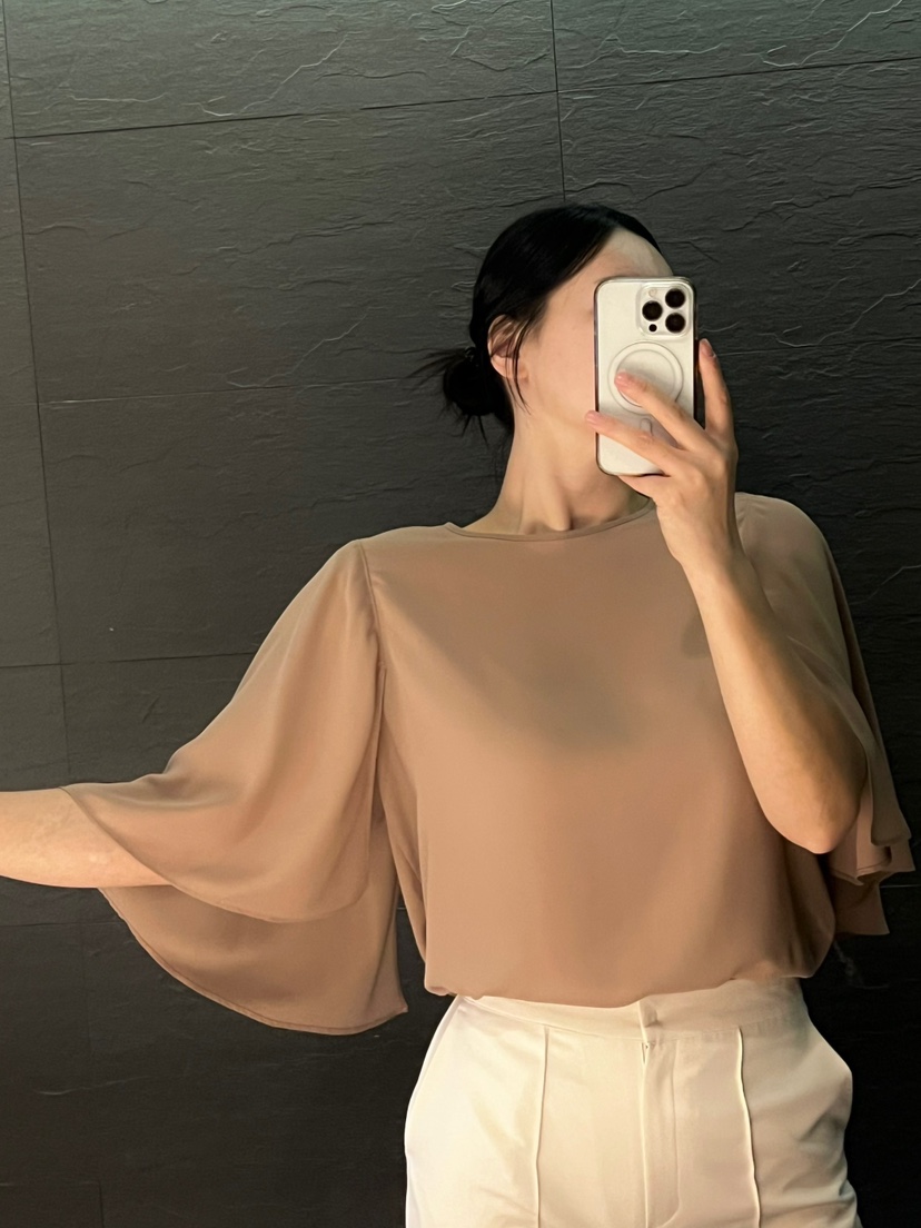 VERNI東大門實拍女士新品休閑25春夏人氣時尚襯衫蕾絲衫斗篷VERNI襯衫/蕾絲衫