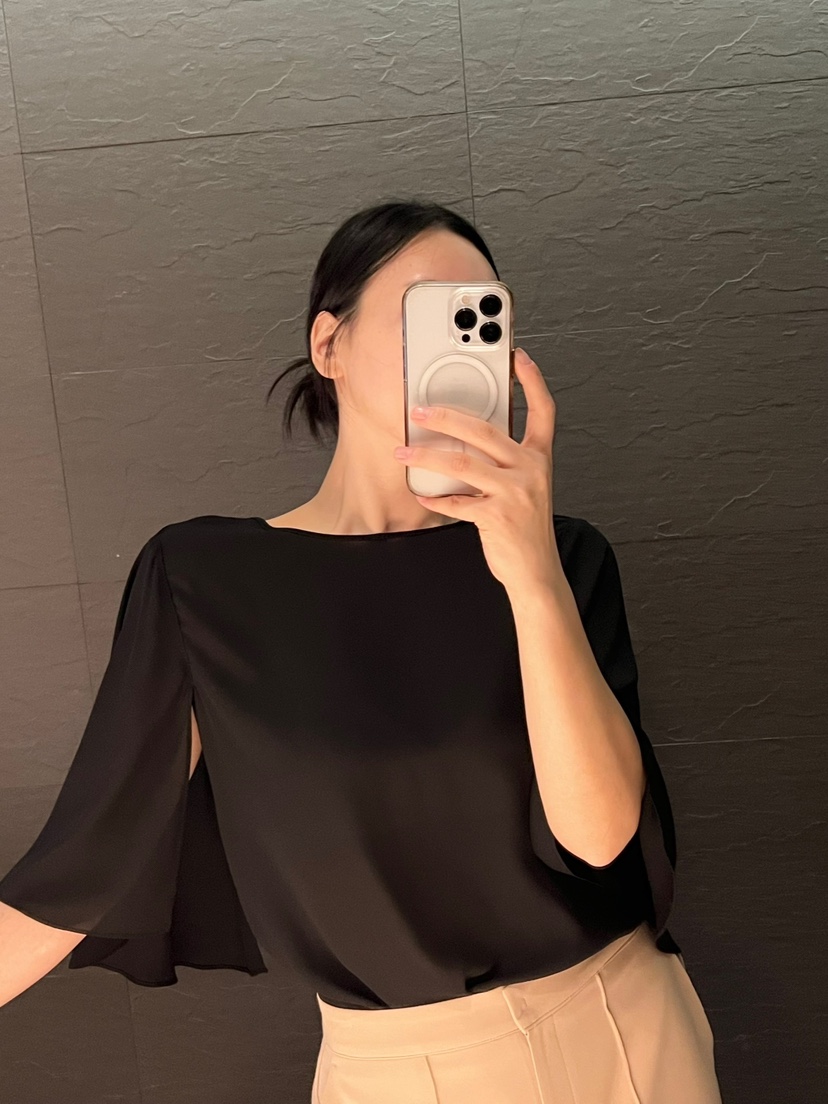VERNI東大門實拍女士新品休閑25春夏人氣時尚襯衫蕾絲衫斗篷VERNI襯衫/蕾絲衫