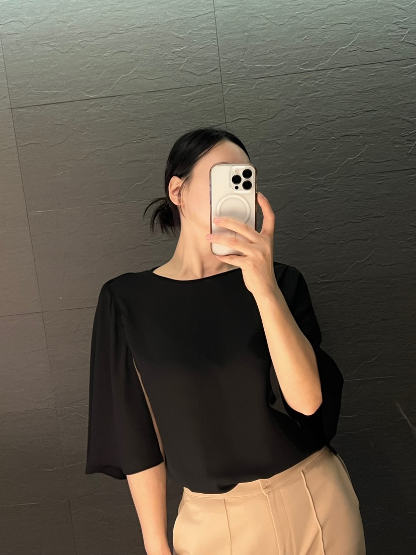 VERNI東大門實拍女士新品休閑25春夏人氣時尚襯衫蕾絲衫斗篷VERNI襯衫/蕾絲衫