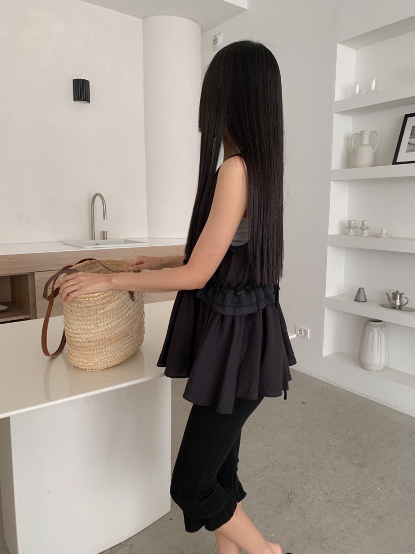 GOYOU韓國直郵女士新款推薦熱賣人氣時尚職業襯衫蕾絲衫荷葉邊de goyou襯衫/蕾絲衫