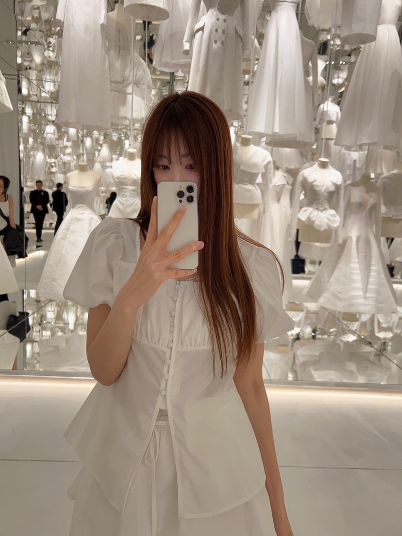 BANI BLUSH東大門代購女士新品熱賣休閑25春夏真品襯衫蕾絲衫BANI BLUSH襯衫/蕾絲衫