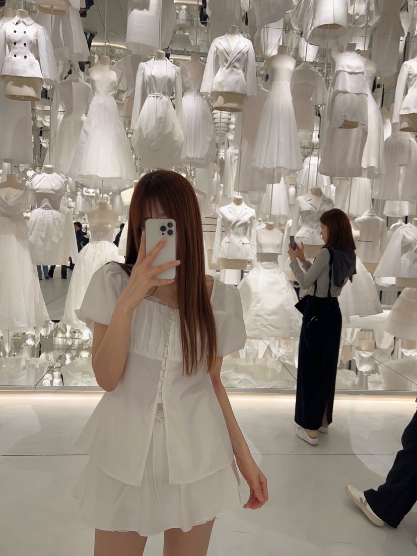 BANI BLUSH東大門代購女士新品熱賣休閑25春夏真品襯衫蕾絲衫BANI BLUSH襯衫/蕾絲衫