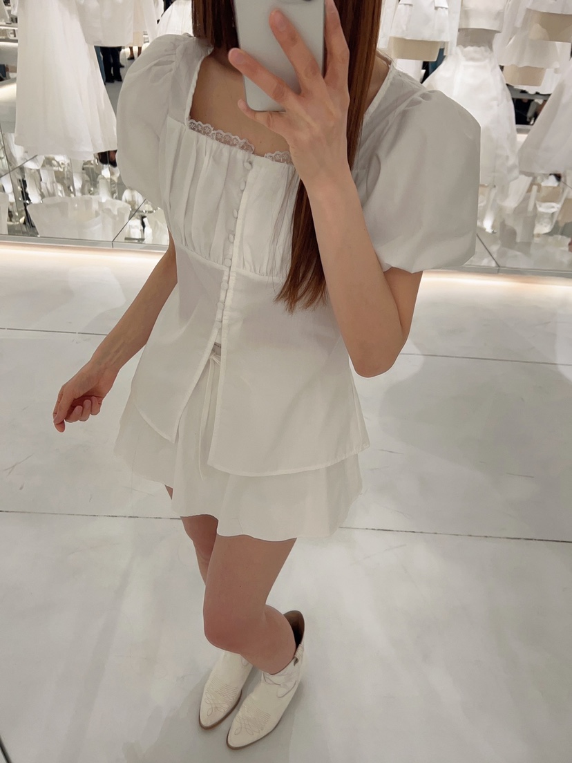 BANI BLUSH東大門代購女士新品熱賣休閑25春夏真品襯衫蕾絲衫BANI BLUSH襯衫/蕾絲衫