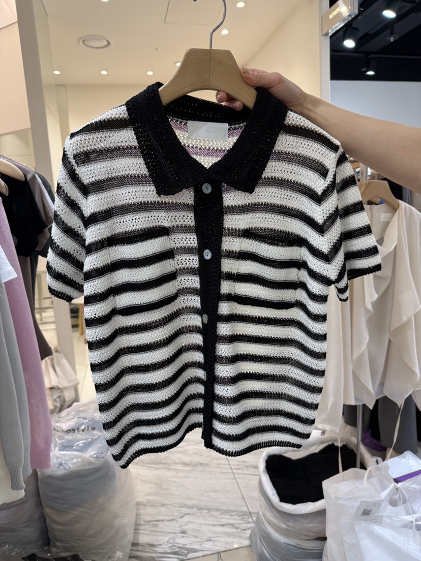 YIKHO STYLE韓國代購女裝新款真品25春夏休閑職業熱賣針織衫YIKHO STYLE針織衫圖色2