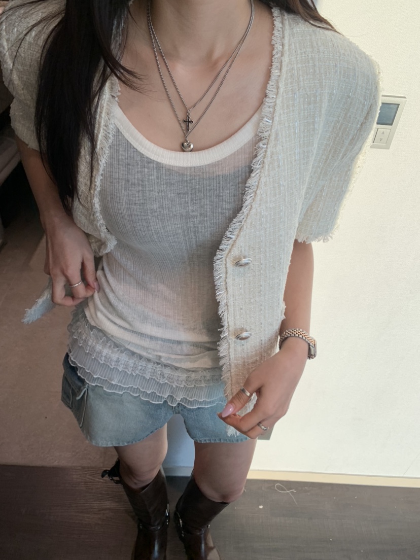 BADCALM韓國代購女士新款休閑熱賣時尚人氣25春夏真品吊帶背心BADCALM吊帶/背心