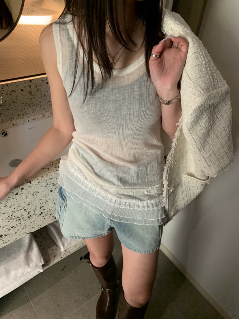 BADCALM韓國代購女士新款休閑熱賣時尚人氣25春夏真品吊帶背心BADCALM吊帶/背心