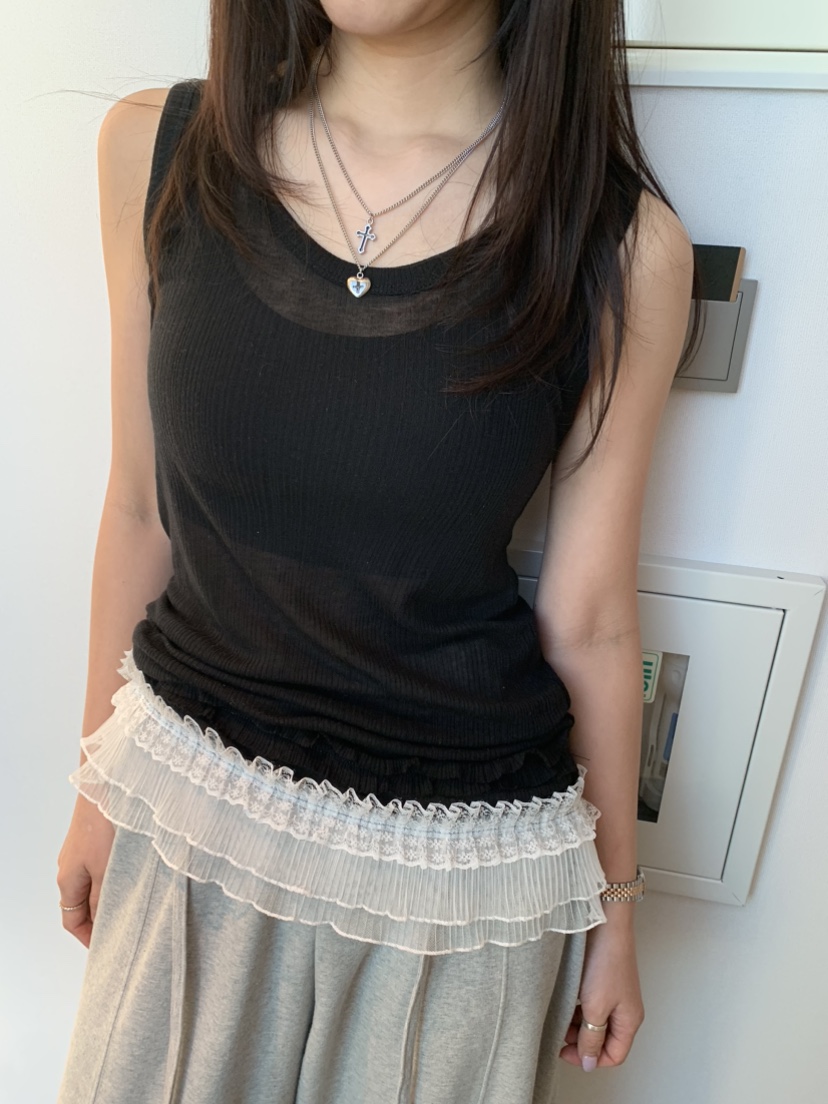 BADCALM韓國代購女士新款休閑熱賣時尚人氣25春夏真品吊帶背心BADCALM吊帶/背心