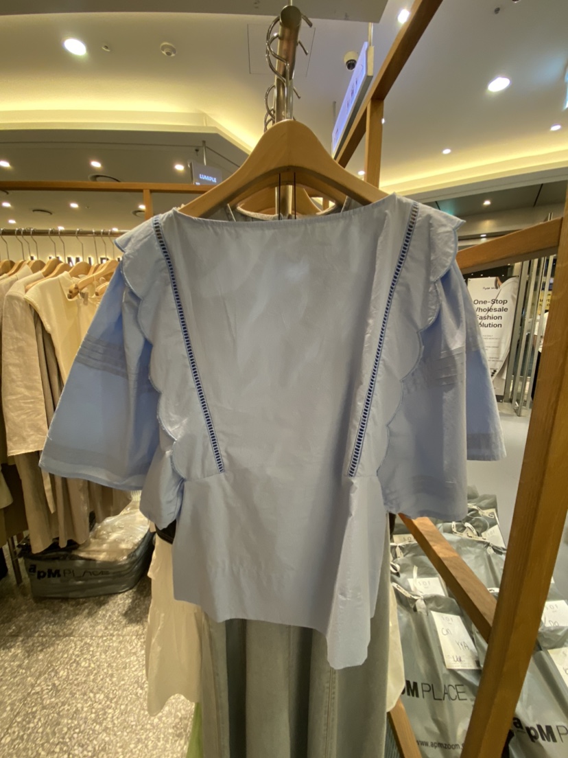 SOF東大門代購女士新款人氣休閑25春夏真品時尚推薦襯衫蕾絲衫SOF襯衫/蕾絲衫