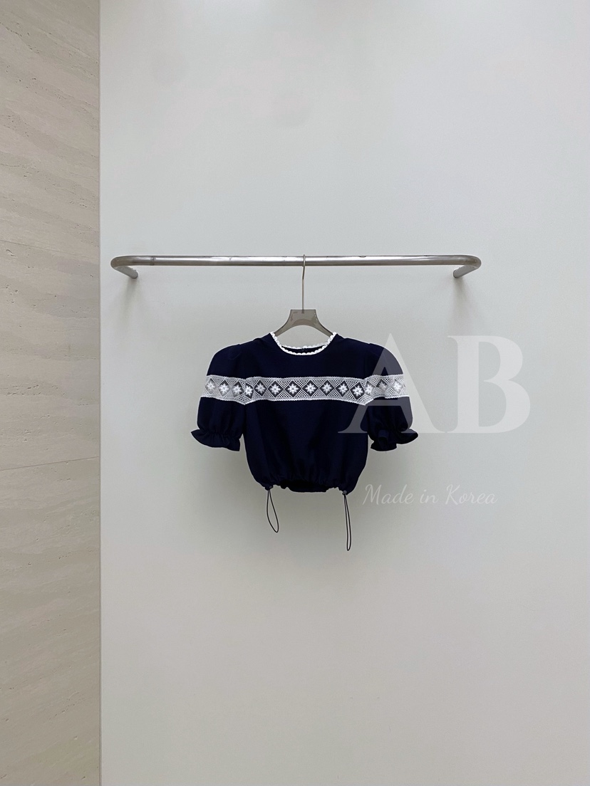 AB韓國直郵女裝新品職業25春夏人氣推薦真品熱賣襯衫蕾絲衫AB襯衫/蕾絲衫圖色2