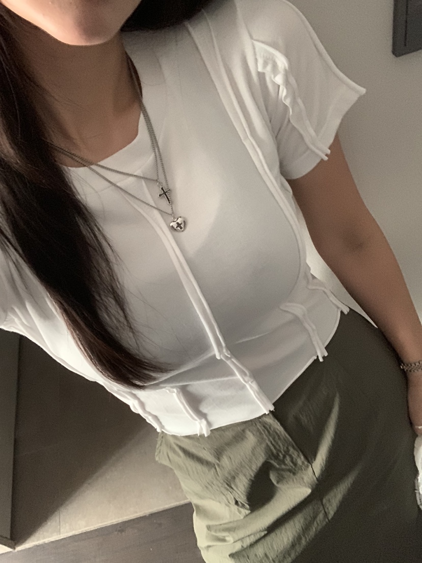 BADCALM韓國直郵女裝新品熱賣25春夏時尚職業真品推薦休閑T恤BADCALMT恤圖色1