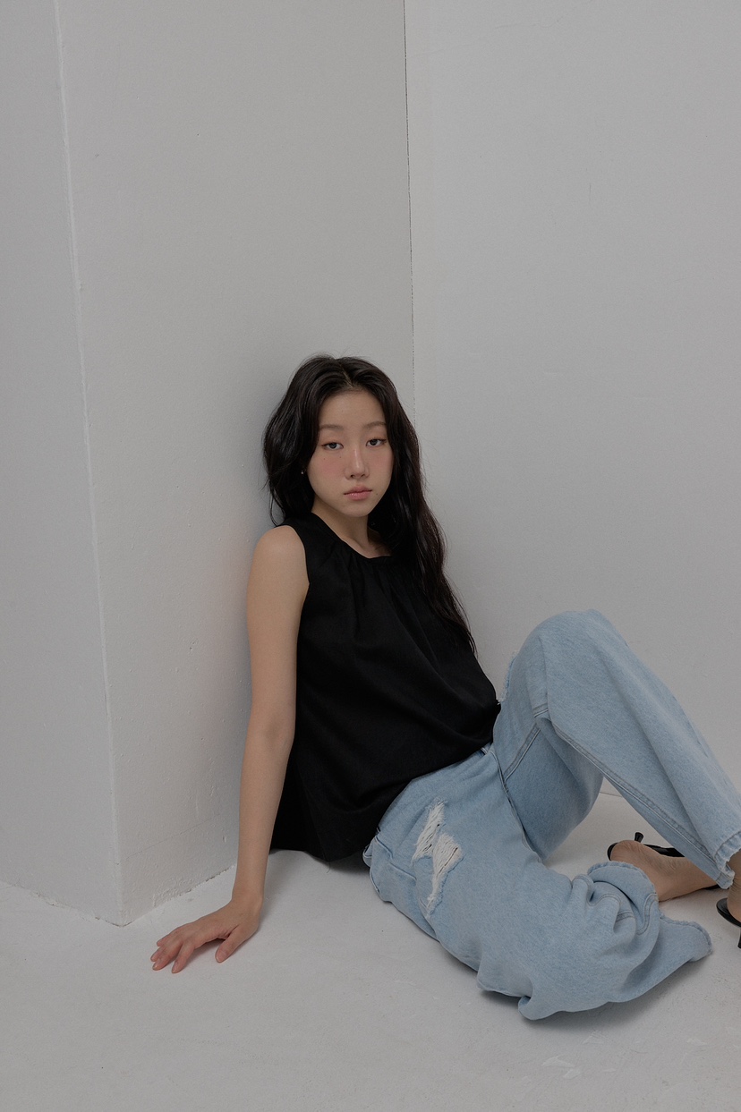 ATHEA東大門代購女裝新款時尚推薦25春夏職業襯衫蕾絲衫亞麻布ATHEA襯衫/蕾絲衫