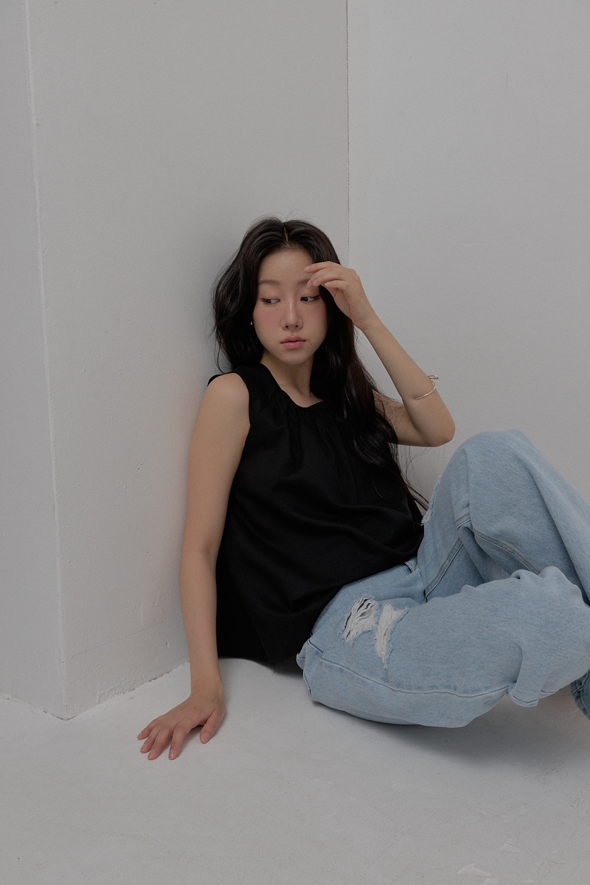 ATHEA東大門代購女裝新款時尚推薦25春夏職業襯衫蕾絲衫亞麻布ATHEA襯衫/蕾絲衫