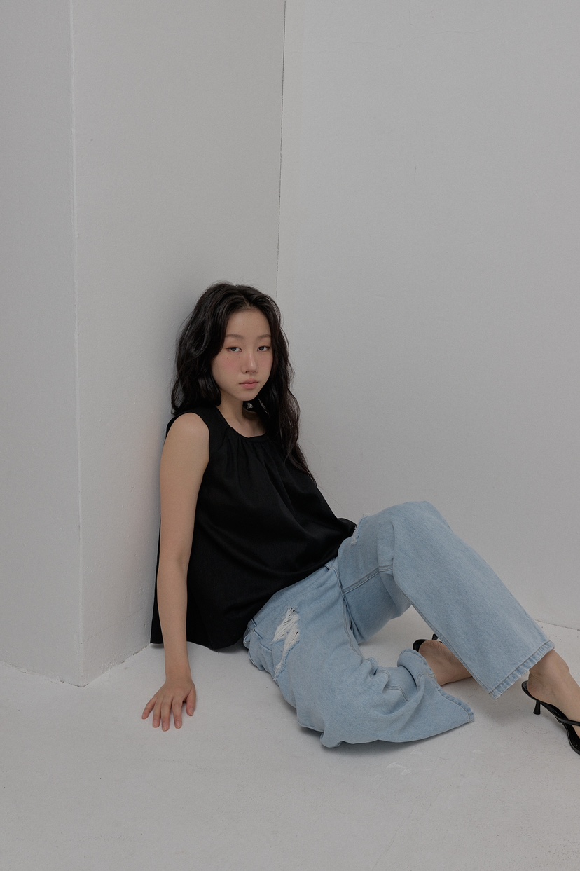 ATHEA東大門代購女裝新款時尚推薦25春夏職業襯衫蕾絲衫亞麻布ATHEA襯衫/蕾絲衫