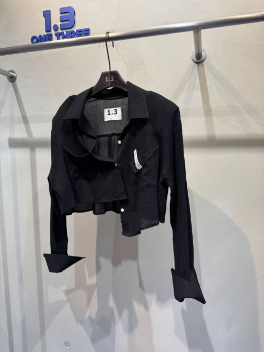 1.3韓國直郵女裝新款真品時尚熱賣人氣25春夏職業襯衫蕾絲衫1.3襯衫/蕾絲衫