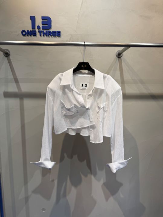 1.3韓國直郵女裝新款真品時尚熱賣人氣25春夏職業襯衫蕾絲衫1.3襯衫/蕾絲衫圖色3