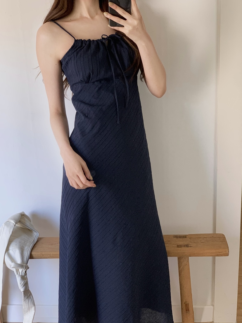 ALATE東大門實拍女裝新品25春夏職業推薦休閑人氣連衣裙蝴蝶結LEGACY連衣裙