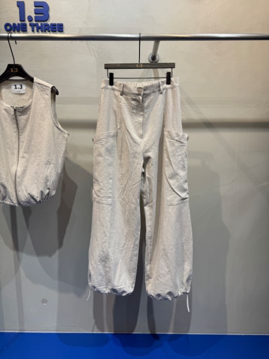 1.3韓國直郵女士新款時尚職業真品人氣休閑推薦套裝套裝亞麻1.3套裝