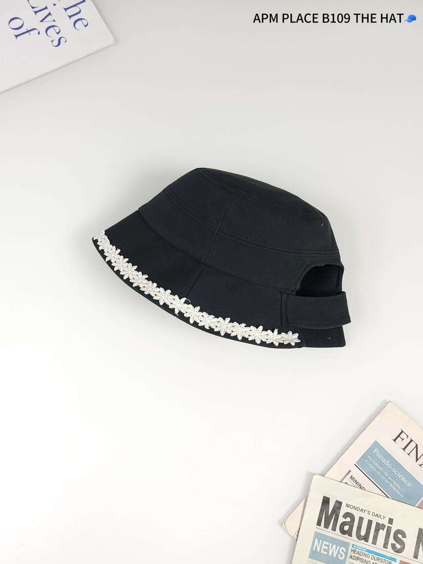 THE HAT-P韓國直郵女士新款25春夏休閑推薦帽子漁夫帽蕾絲THE HAT帽子圖色4