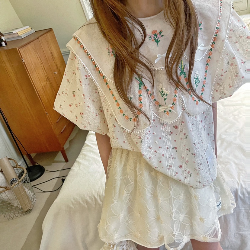 BOUTIQUE-L韓國代購女士新款人氣休閑真品推薦職業襯衫蕾絲衫BOUTIQUE-L襯衫/蕾絲衫