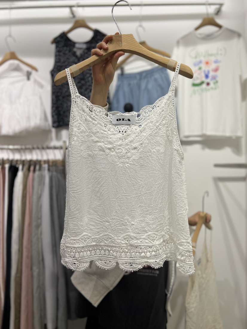 OLA東大門實拍女裝新品休閑推薦熱賣真品25春夏人氣吊帶背心mellor/OLA吊帶/背心