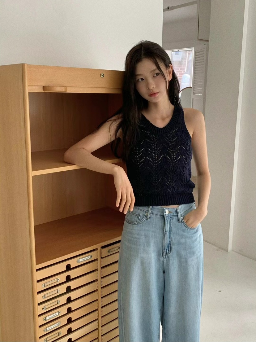 ANOU東大門直郵女裝新款時尚職業推薦熱賣25春夏休閑吊帶背心ANOU吊帶/背心
