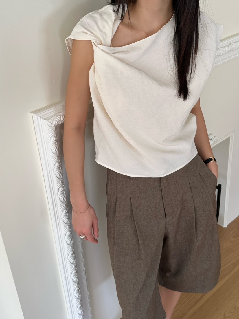 LE VASE東大門實拍女裝新品真品休閑時尚熱賣25春夏襯衫蕾絲衫LE VASE襯衫/蕾絲衫圖色1