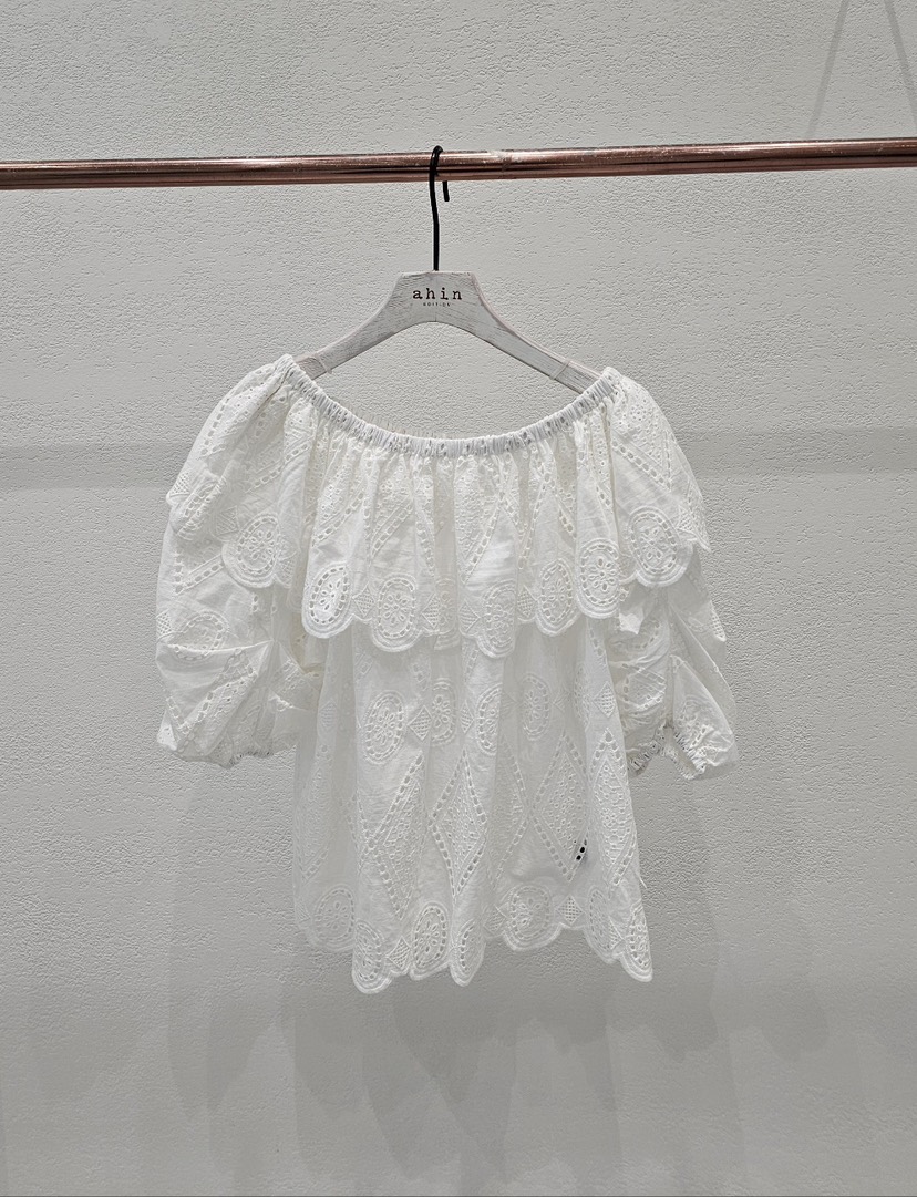 NEOUL東大門代購女士新品職業休閑熱賣25春夏推薦襯衫蕾絲衫NEOUL/ahin雙領標簽襯衫/蕾絲衫圖色1