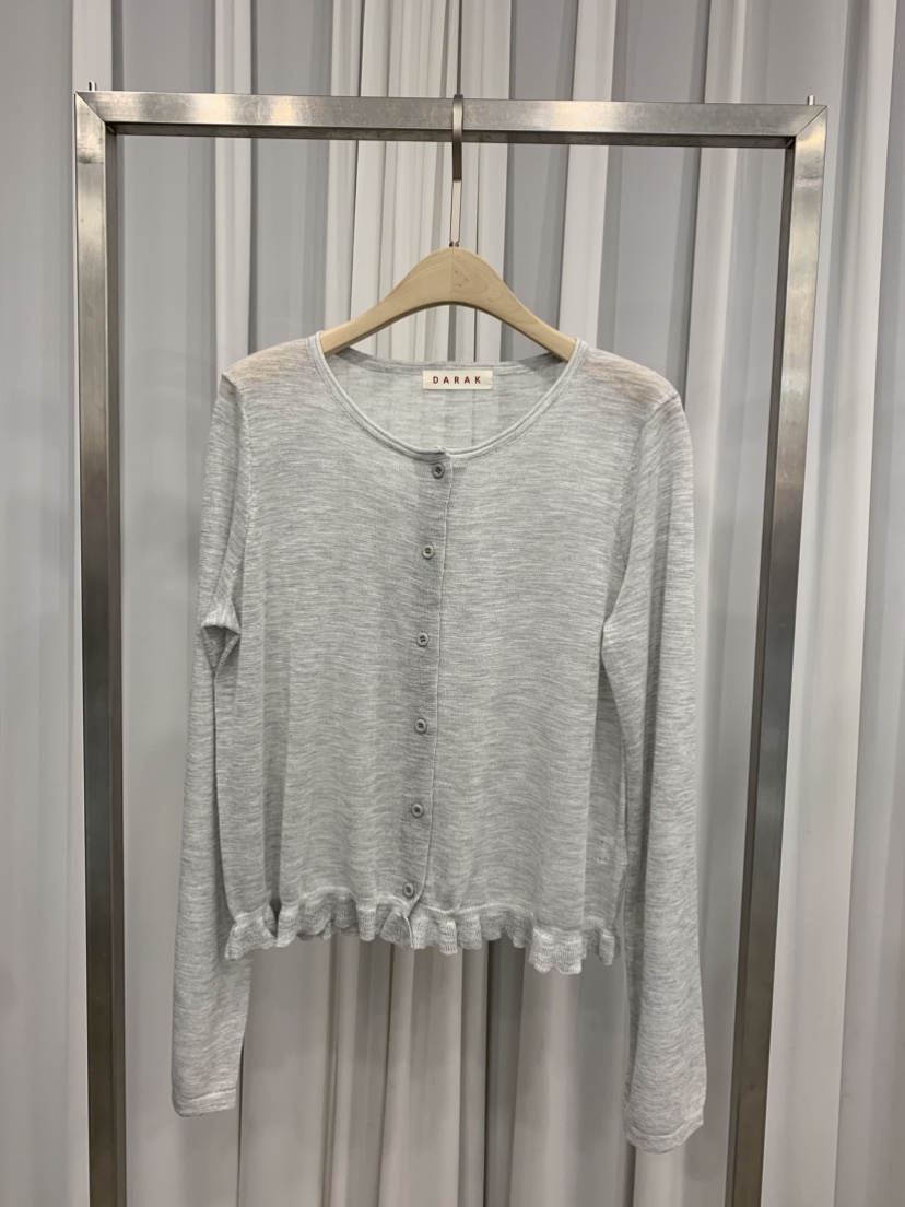 DARAK東大門直郵女裝新品人氣時尚熱賣休閑長袖T恤荷葉邊開衫DARAK長袖T恤
