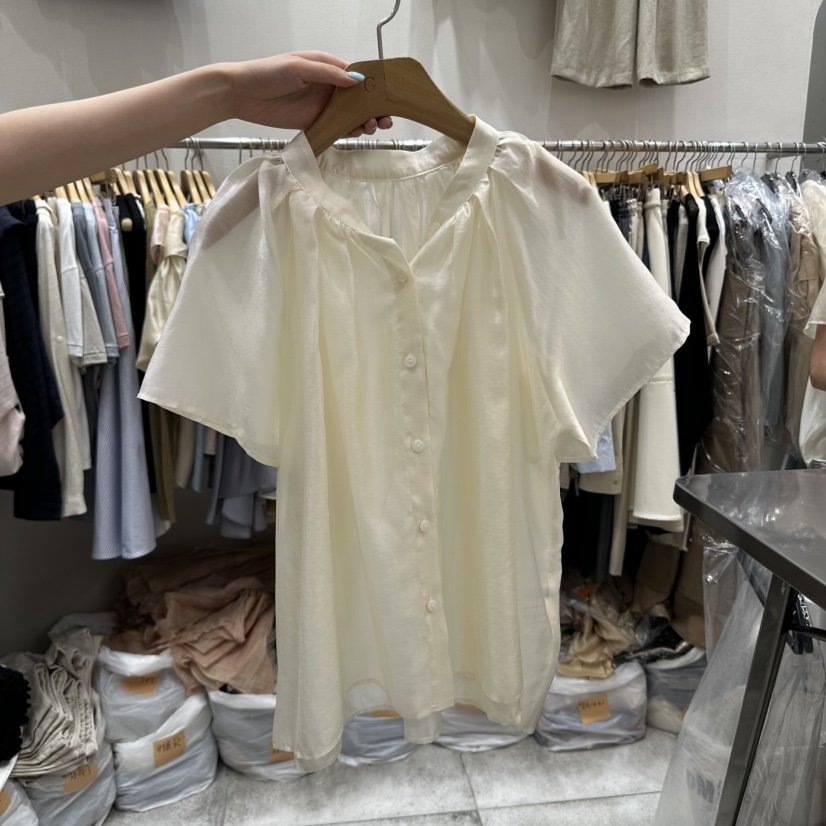G.I-L韓國直郵女裝新品休閑真品熱賣時尚25春夏襯衫蕾絲衫G.I-L襯衫/蕾絲衫