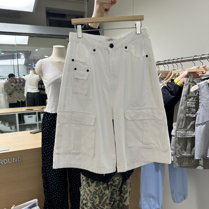 HOME GROUND韓國直郵㊣女裝新品推薦人氣時尚25春夏短褲工裝HOME GROUND短褲圖色1