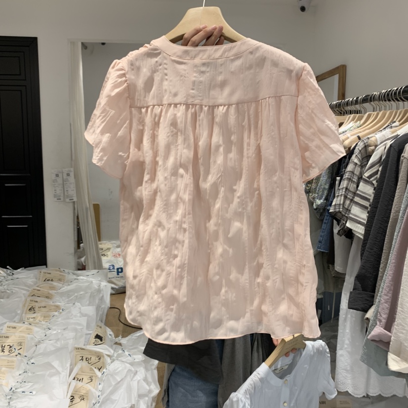VENIR-a韓國直郵㊣東大門實拍女裝新品熱賣人氣襯衫蕾絲衫VENIR-a襯衫/蕾絲衫