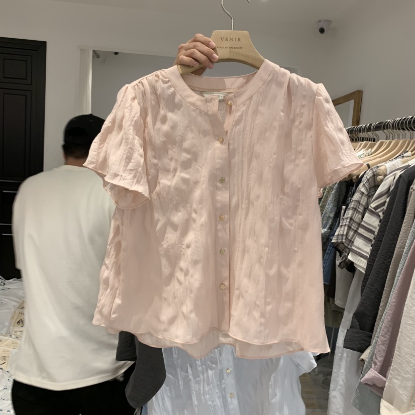 VENIR-a韓國直郵㊣東大門實拍女裝新品熱賣人氣襯衫蕾絲衫VENIR-a襯衫/蕾絲衫