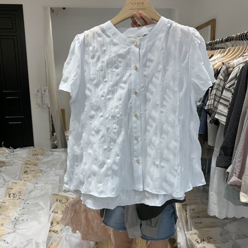 VENIR-a韓國直郵㊣東大門實拍女裝新品熱賣人氣襯衫蕾絲衫VENIR-a襯衫/蕾絲衫圖色2