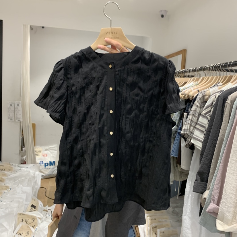 VENIR-a韓國直郵㊣東大門實拍女裝新品熱賣人氣襯衫蕾絲衫VENIR-a襯衫/蕾絲衫圖色4