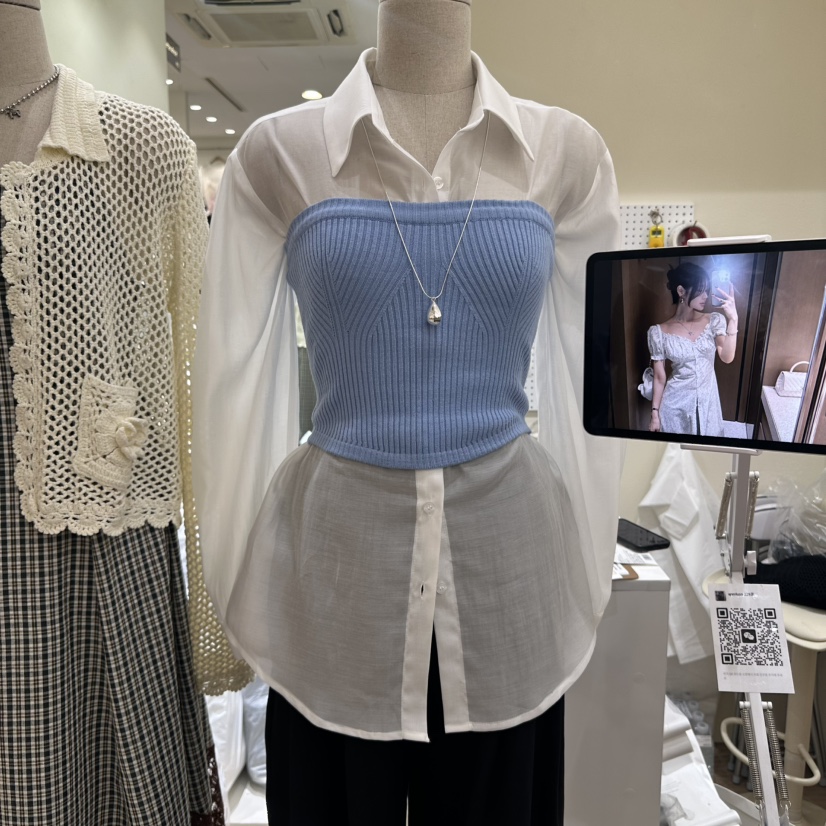 HANSUNGHYUN韓國直郵㊣女裝新品25春夏休閑熱賣推薦襯衫蕾絲衫HANSUNGHYUN襯衫/蕾絲衫