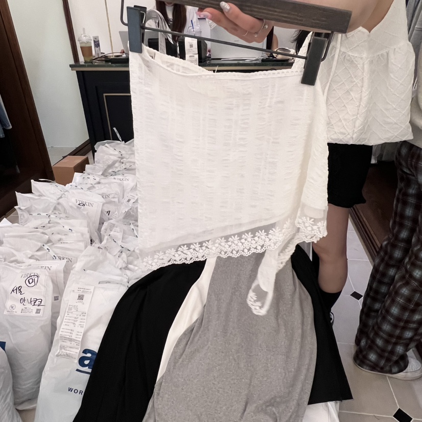 VIRKIN韓國㊣直郵東大門代購女裝新品25春夏推薦休閑圍巾披肩VIRKIN圍巾/披肩